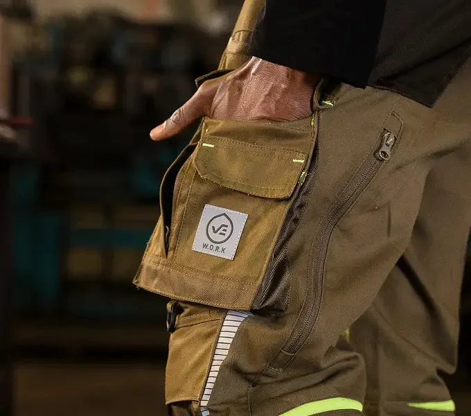 W.O.R.K cargo pocket with the W.O.R.K badge